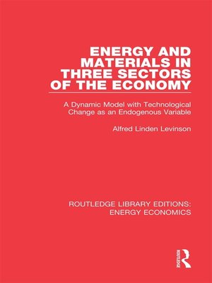 cover image of Energy and Materials in Three Sectors of the Economy